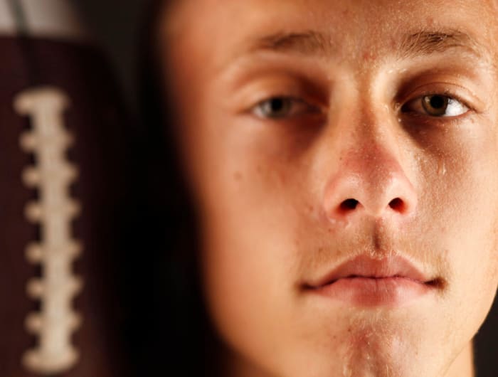 Norman High School's George Kittle was named The Oklahoman's football player of the year in 2011.